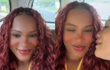 Rebeca Andrade ganha beijo de empresária em vídeo romântico