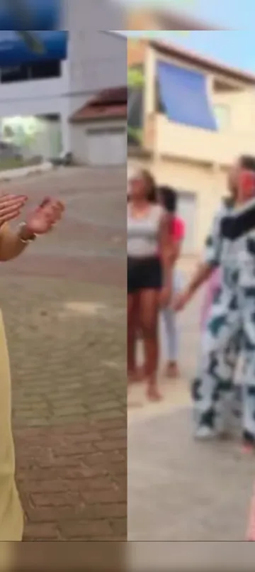 Solange Almeida surpreende conterrâneos e canta em rua da Bahia; VÍDEO