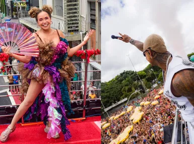 Daniela Mercury e Léo Santana brilham no Carnaval de rua de São Paulo