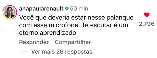 
					Ana Paula Renault dá 'alfinetada' em Jojo Todynho após fala polêmica
				
				