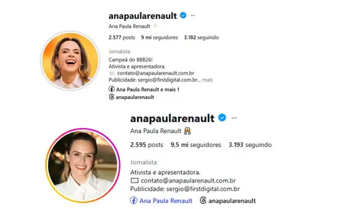 
					Ana Paula Renault é criticada após tirar vitória do 'BBB 26' de perfil
				
				