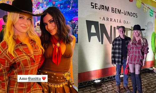 
					Anitta reúne Huck, Angélica e mais famosos em festa de São João; FOTOS
				
				