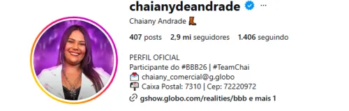 
					BBB 26: Chaiany sofre golpe duro horas antes de eliminação; entenda
				
				