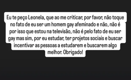 
					Ceci Ribeiro detona ex-Masterchef após ataques a Gil do Vigor
				
				