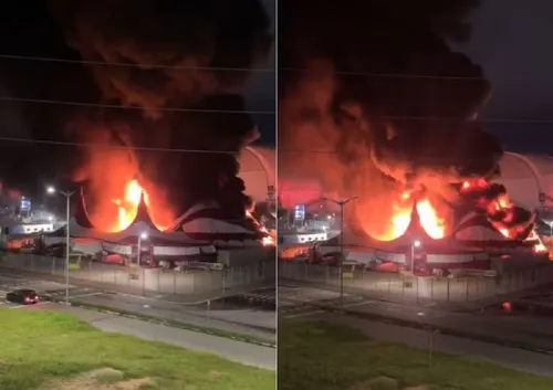 
					Circo do Tirullipa é atingido por incêndio e tem estrutura destruída
				
				