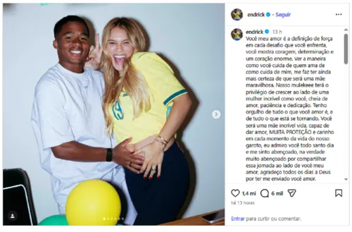
					Endrick emociona em recado para Gabriely Miranda, que reage: 'Louca'
				
				