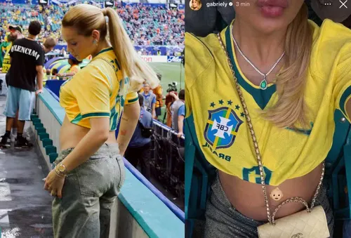 
					Esposas e namoradas de jogadores exibem looks para jogo do Brasil
				
				