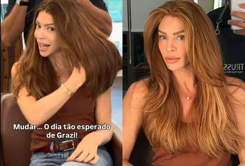 
					Grazi Massafera muda o visual após fim das gravações de 'Três Graças'
				
				