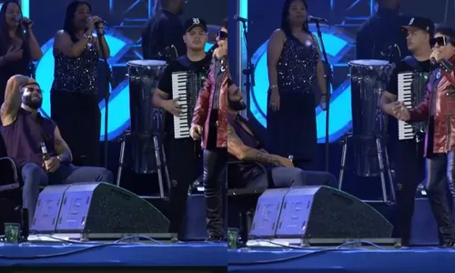 
					Gusttavo Lima ‘zera’ São João com cadeira em palco da Calcinha Preta
				
				