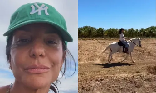 
					Ivete Sangalo surge a cavalo em Juazeiro e web reage: ‘Vaqueira'
				
				