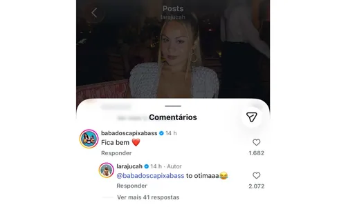 
					Lara Jucah quebra silêncio após flagra de beijo com Zé Felipe; veja
				
				