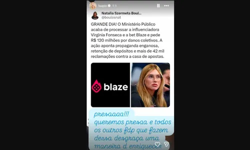 
					Luana Piovani sobe o tom e pede prisão de Virginia: 'Desgraça'
				
				