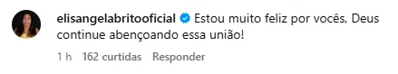 
					Mãe de Davi Brito vibra com casamento do filho: 'Muito feliz'
				
				