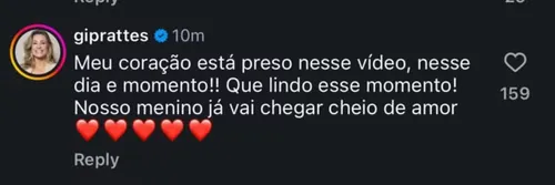 
					Mãe de Nicolas Prattes reage após Sabrina Sato revelar sexo do bebê
				
				