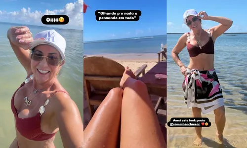 
					Mãe de Virginia posa de biquíni na praia após combo de plásticas; veja
				
				
