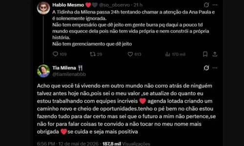 
					Milena 'ignora' Ana Paula e se revolta após ser chamada de burra
				
				