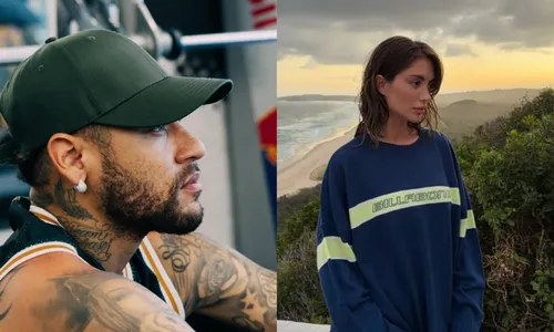 
					Modelo que ganhou curtida de Neymar posa com camisa do jogador
				
				