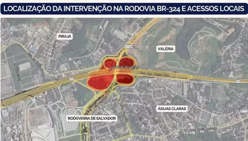 
					Obras do VLT provocam bloqueios em trechos da BR-324 em Salvador
				
				
