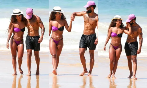 
					Pocah e Marvvilla esbanjam corpões ao lado de novos namorados em praia
				
				