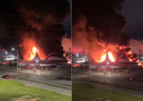 
					Veja como ficou o circo do Tirullipa após incêndio e destruição
				
				