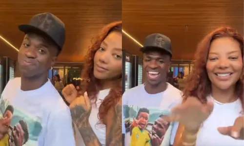
					Vini Jr faz aparição surpresa com Ludmilla após viagem ao Caribe
				
				