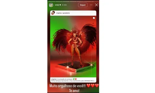 
					Vini Jr. manda recado para Virginia após desfile caótico no Carnaval
				
				