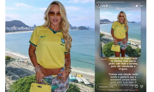 
					Virginia reage após defesa de Vini Jr por ataques em jogo do Brasil
				
				