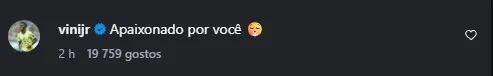 
					Vini Jr toma atitude com Virginia Fonseca após rumores de traição
				
				