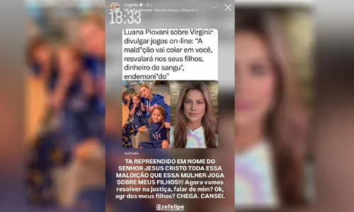 
					Virginia surge aos prantos após 'maldição' de Luana Piovani e desabafa
				
				