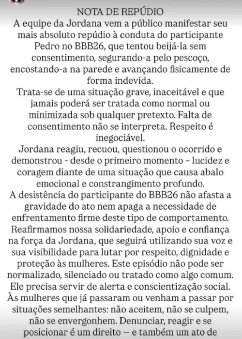
					BBB 26: Jordana ganha emoji de mala após sofrer assédio de Pedro
				
				