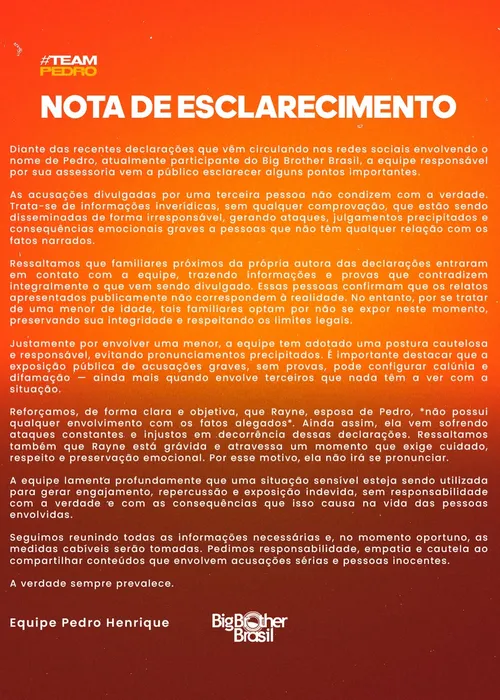 
					BBB 26: ex de Pedro, adolescente expõe mentiras no reality: 'Diabo'
				
				