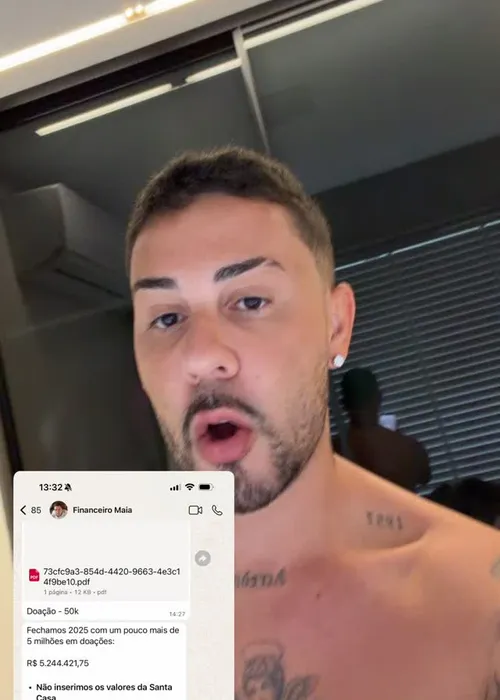 
					Carlinhos Maia se enfurece com ataques por fretar avião e expõe doação
				
				