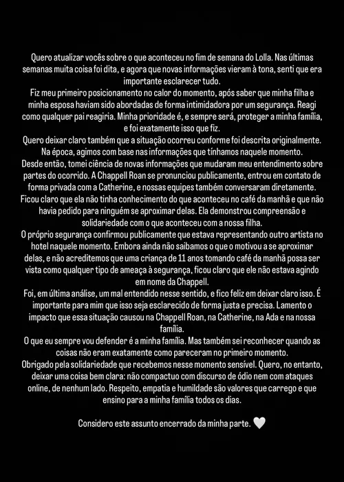 
					Jorginho, do Flamengo, revela contato com Chappell Roan após treta
				
				