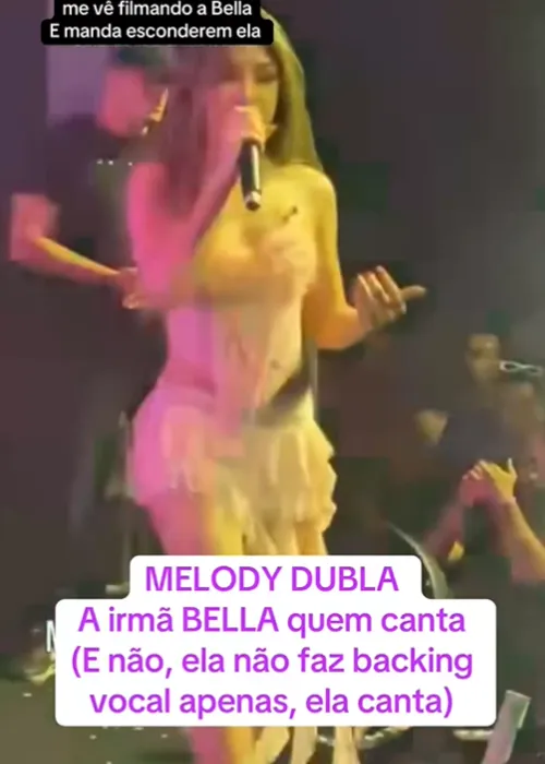 
					Melody é acusada de farsa com dublagem em show: 'A irmã que canta'
				
				
