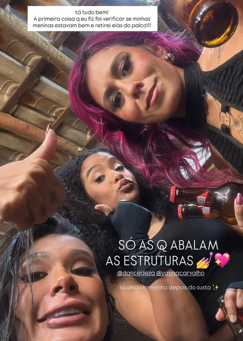 
					Pocah e dançarinas caem após palco quebrar no meio em show; VÍDEO
				
				