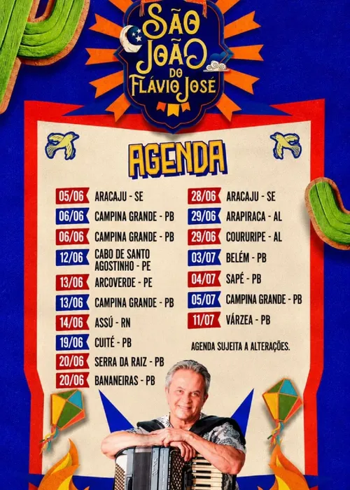 
					São João: Flávio José oficializa cancelamento de todos os shows na BA
				
				
