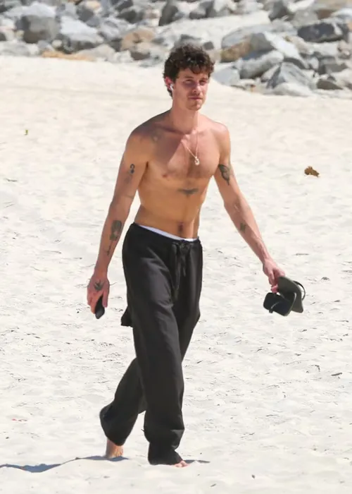 
					Sem Bruna Marquezine, Shawn Mendes é flagrado sem camisa na praia
				
				