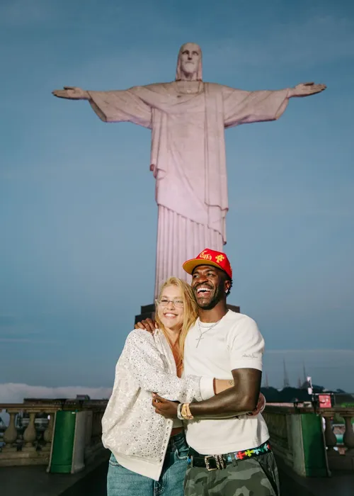 
					Virginia se encanta com primeira ida ao Cristo Redentor; FOTOS
				
				