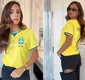 
                  Bruna Biancardi quebra o protocolo e usa camisa com recado de Neymar