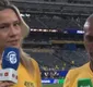 
                  Fernanda Gentil reage após climão com Romário em Copa do Mundo