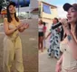 
                  Solange Almeida surpreende conterrâneos e canta em rua da Bahia; VÍDEO