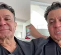 Frank Aguiar tem crise de choro com morte do pai e perde o enterro