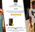 Modelo Nina Hoffman explica por que expôs mensagem 'ousada' de Vini Jr