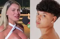 Andressa Urach revela choque com 'volume' de Vini Bruno: 'Cheirosinho'
