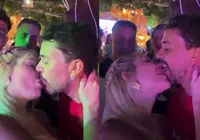 Carlinhos Maia surge com nova affair e dá beijão no Rancho; VÍDEO