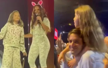 Filhas de Ivete Sangalo se dividem e roubam a cena com pai e mãe