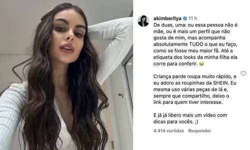 
					Amanda Kimberlly rebate crítica sobre pensão de Neymar para filha
				
				