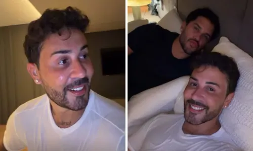 
					Carlinhos Maia e Lucas Guimarães têm recaída e tomam banho juntos
				
				