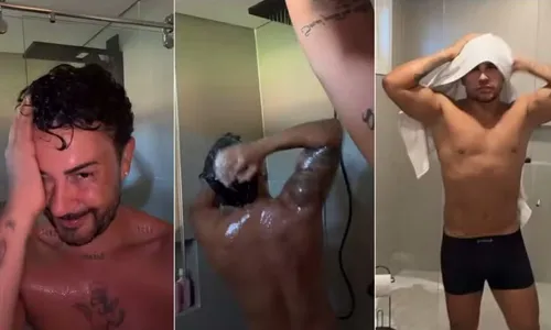 
					Carlinhos Maia e Lucas Guimarães têm recaída e tomam banho juntos
				
				