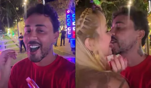 
					Carlinhos Maia surge com nova affair e dá beijão no Rancho; VÍDEO
				
				